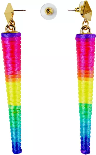 Αποκριάτικο Αξεσουάρ Widmann Σκουλαρίκια Neon Πολύχρωμο