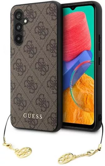 Guess 4G Charms Back Cover Πλαστικό Καφέ Galaxy A54