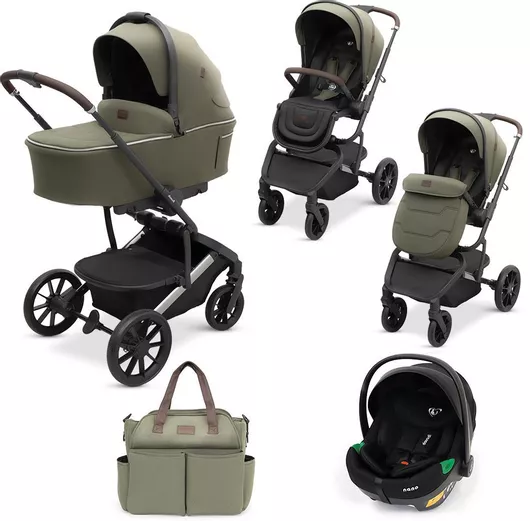 Καρότσι 3 σε 1 Dovadi 112x79x60cm για Νεογέννητα Forest Green