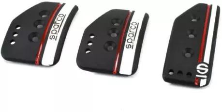 Σετ Πεταλιέρες Αλουμινίου Sparco 3τμχ Ασημί/Μαύρο