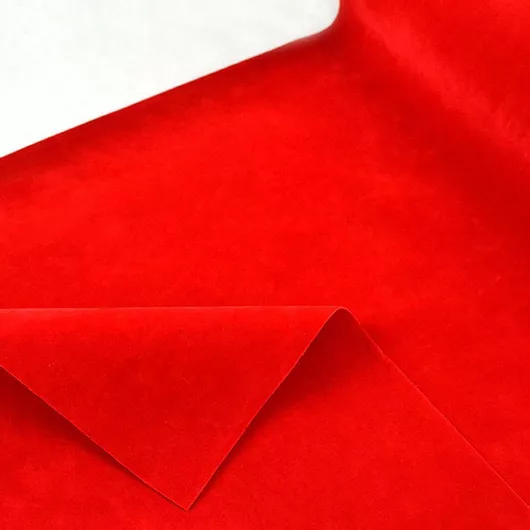 Χριστουγεννιάτικο Ύφασμα Kappa Βελόυδινο Διπλής Όψης 48cm x 3m Κόκκινο