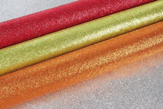 Χριστουγεννιάτικο Ύφασμα Kappa Σαγρέ με Στρας 75cm x 5m Κόκκινο