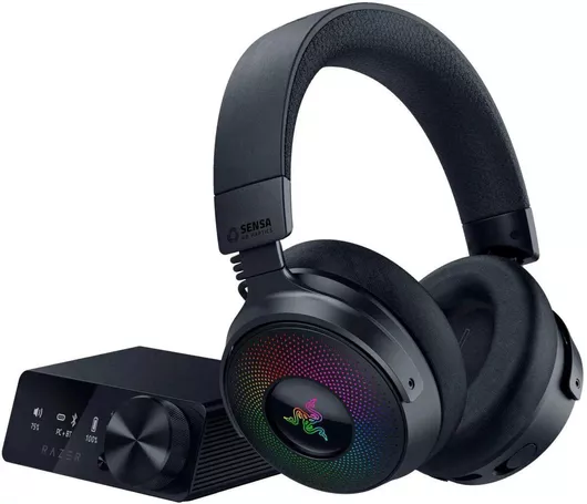 Razer Kraken V4 Pro & Sound Card Ασύρματο Over Ear Gaming Headset με σύνδεση 3.5mm/Bluetooth/USB