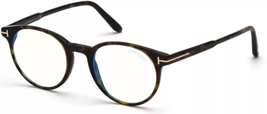 Unisex Σκελετός Γυαλιών Οράσεως Tom Ford TOMFORD5695-052-49 Στρογγυλός Κοκκάλινος Ταρταρούγα
