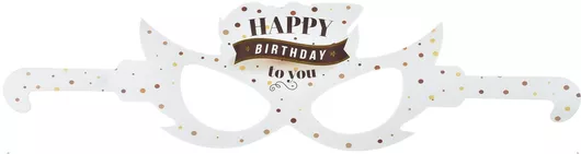 Γυαλιά Πάρτυ Tpster Happy Birthday Λευκό