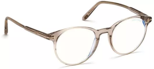 Γυναικείος Σκελετός Γυαλιών Οράσεως Tom Ford TOMFORD5695-045-47 Στρογγυλός Κοκκάλινος Διάφανο