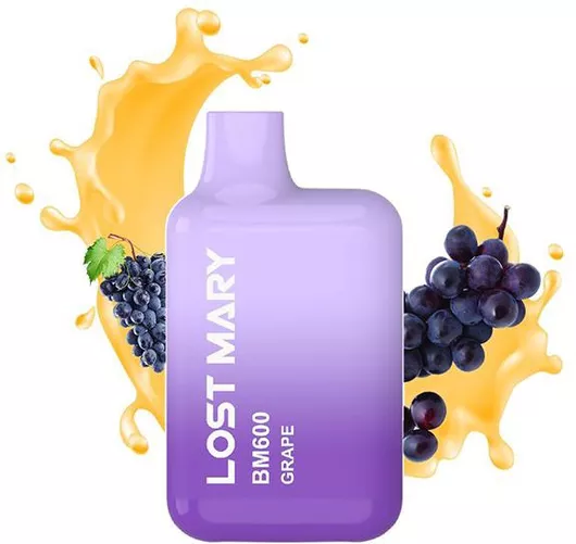 Ηλεκτρονικό Τσιγάρο Kit Lost Mary Disposable Vape με Ενσωματωμένη Μπαταρία Grape 2ml