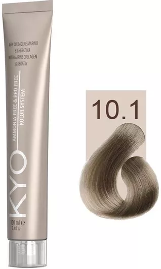 Μόνιμη Βαφή Μαλλιών KYO χωρίς Αμμωνία 10.1 Ξανθό Πλατινέ Σαντρέ 100ml