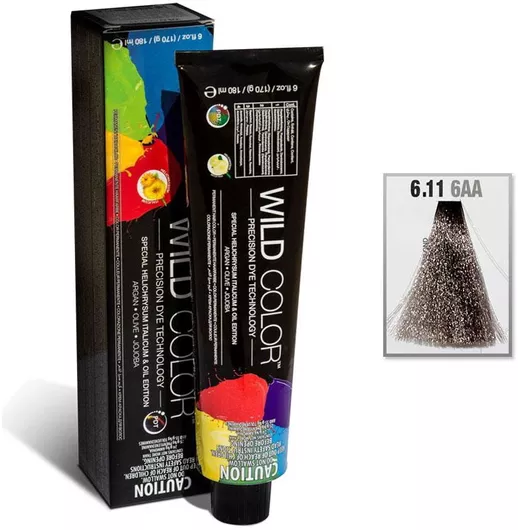 Μόνιμη Βαφή Μαλλιών Wild Color 6.11 6AA Έντονο Σαντρέ Ξανθό Σκούρο 100ml