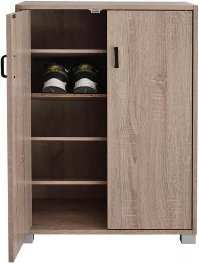 Παπουτσοθήκη 741939 Ξύλινη με 5 Ράφια 60x30x83.5cm Μπεζ