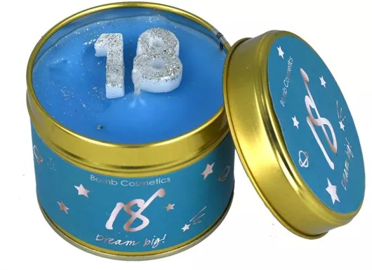 Κερί Bomb Cosmetics 18th Birthday NC-2702 Αρωματικό 200gr Μπλε