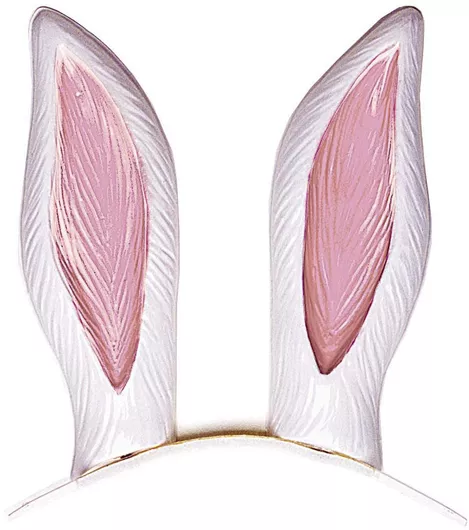 Αποκριάτικο Αξεσουάρ Widmann Στέκα Μαλλιών Αυτιά Λαγού Λευκό/Ροζ