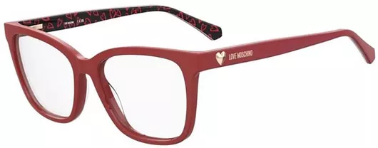 Γυναικείος Σκελετός Γυαλιών Οράσεως Moschino Love MOL638-0HZ-54 Τετράγωνος Κοκκάλινος Κόκκινο