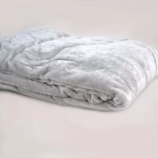 Χριστουγεννιάτικο Ύφασμα Βελούδινο 3x1.5m Ασημί