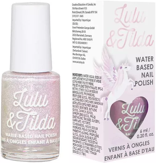 Παιδικά Μανό Great Pretenders Υδατοδιαλυτό Βερνίκι Νυχιών 6ml Λιλά Ιριδίζον με Γκλιτερ για 3+ Ετών