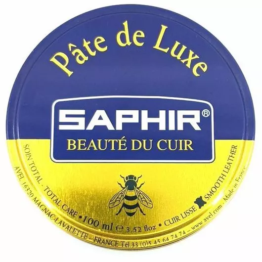 Γυαλιστικό Παπουτσιών Saphir Pâte de Luxe για Δερμάτινα Παπούτσια 100ml Μαύρο