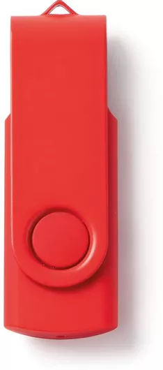 USB 2.0 Stick 8113 με Περιστρεφόμενο Κάλυμμα Μεταλλικό 8GB Κόκκινο