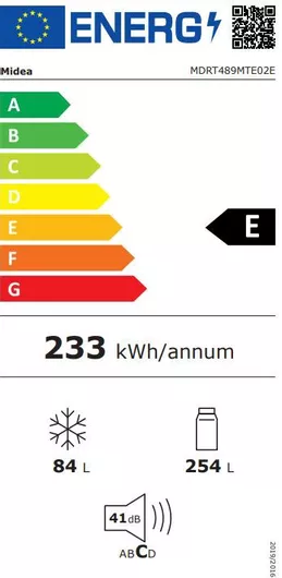 Ψυγείο Midea MDRT489MTE02E Δίπορτο NoFrost Υ172.4xΠ59.5xΒ69.5cm Inox