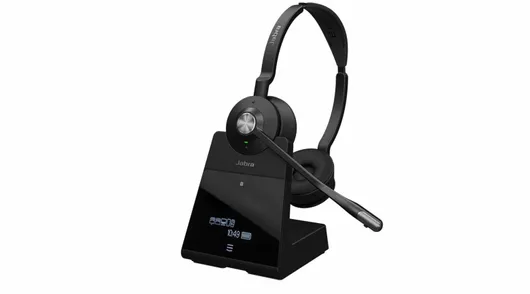 VOIP Headset Jabra Engage 75 SE Stereo με Βάση Φόρτισης Μαύρο