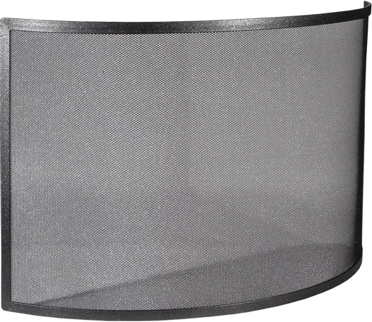 Προστατευτική Σίτα Τζακιού Ανόβερο 550 Μεταλλική 80x53cm Μαύρο