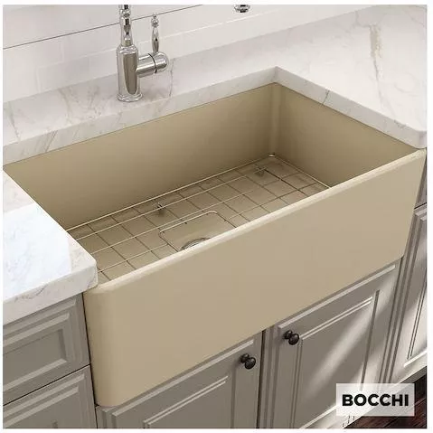 Νεροχύτης Κουζίνας Bocchi Επικαθήμενος Πορσελάνη 76x46cm
