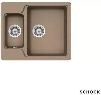 Νεροχύτης Κουζίνας Schock Ένθετος Συνθετικός Γρανίτης 61x51cm