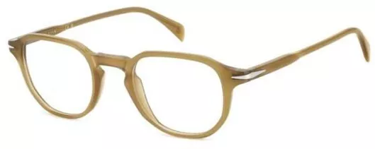 Ανδρικός Σκελετός Γυαλιών Οράσεως David Beckham DB1140-FMP-47 Γεωμετρικά Κοκκάλινος Καφέ