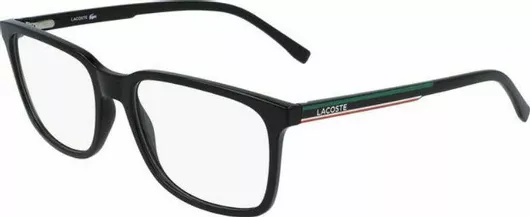Ανδρικός Σκελετός Γυαλιών Οράσεως Lacoste L2859-001-5718 Τετράγωνα Κοκκάλινος Μαύρο