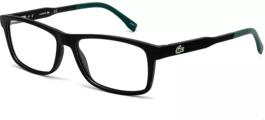 Ανδρικός Σκελετός Γυαλιών Οράσεως Lacoste L2876-001-5515 Ορθογώνια Κοκκάλινος Μαύρο