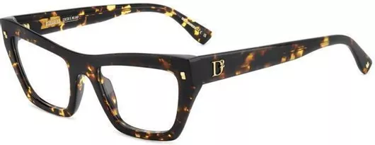Γυναικείος Σκελετός Γυαλιών Οράσεως Dsquared D20153-086-52 Cat Eye Κοκκάλινος Ταρταρούγα