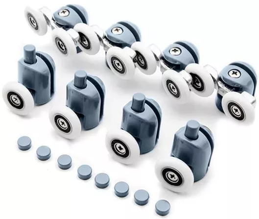 Σετ Ροδάκια Καμπίνας Ντουζιέρας Μπάνιου 00009646 8τμχ