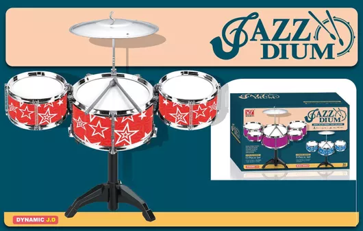 Μουσικό Παιχνίδι Blue Toys Παιδικά Μουσικά Ντραμς για 3+ Ετών