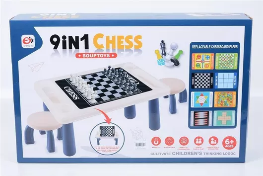 Επιτραπέζιο Παιχνίδι Blue Toys 9 σε 1 Παιχνίδια για 6+ Ετών