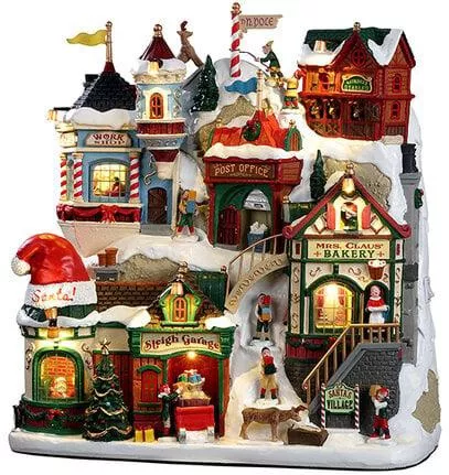 Χριστουγεννιάτικο Διακοσμητικό Χωριό Πρόσοψη Lemax Santa'S Village 26x26x9.5cm 