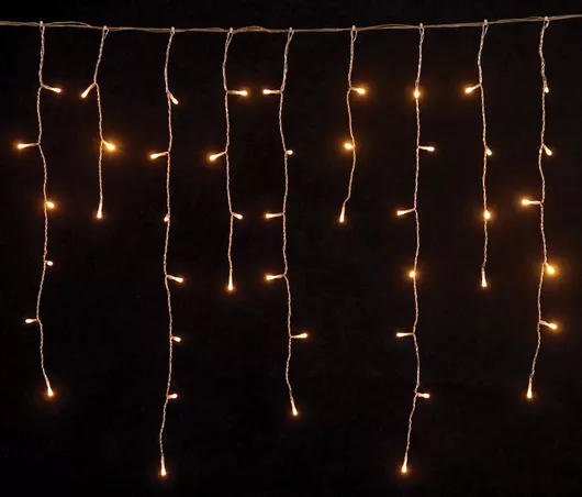 Χριστουγεννιάτικα Λαμπάκια Lianos Ρεύματος Κουρτίνα με 100 LED Λαμπάκια 70cm x 2m Θερμό Λευκό