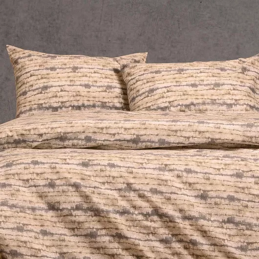 Σετ Μαξιλαροθήκες Melinen Ezra Βαμβακερό 53x72cm Γκρι