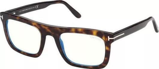 Ανδρικός Σκελετός Γυαλιών Οράσεως Tom Ford 5757-052-52 Τετράγωνος Κοκκάλινος Ταρταρούγα