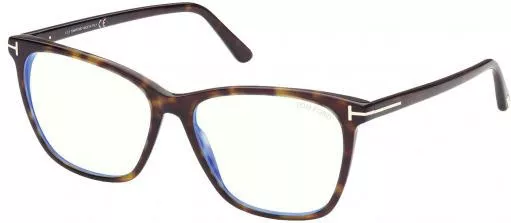 Γυναικείος Σκελετός Γυαλιών Οράσεως Tom Ford 5762-052-55 Cat Eye Κοκκάλινος Ταρταρούγα