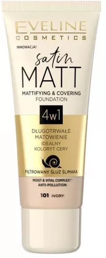 Eveline Satin Matt Liquid Make Up 101 Ivory 30ml
