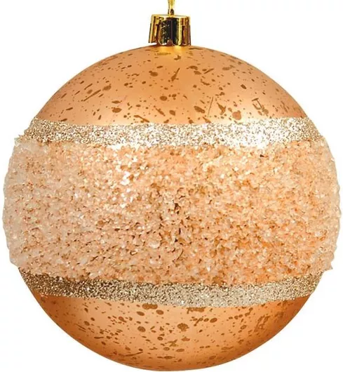 Χριστουγεννιάτικη Μπάλα Lianos 203604 από Πλαστικό 8cm Ροζ