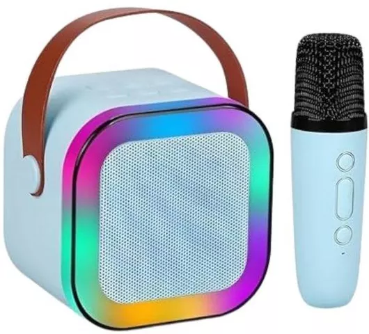 Σύστημα Karaoke ZY-2412 LED Bluetooth με Ασύρματο Μικρόφωνο Τυχαία Επιλογή Χρώματος