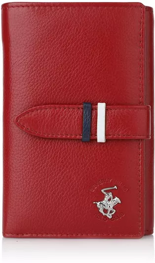 Γυναικείο Πορτοφόλι Beverly Hills Polo Club Δερμάτινο Κόκκινο