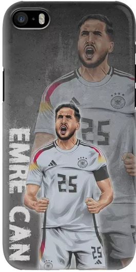 Θήκη Κινητού Back Cover για Apple iPhone 5 / 5s / SE - Hard Plastic - Euro 2024 - Emre Can