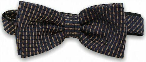 Σετ Παπιγιόν 5101 Μικρό Μοτίβο Καφέ / Μπλε