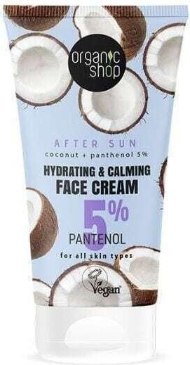 After Sun Organic Shop Coconut Κρέμα για το Πρόσωπο 50ml