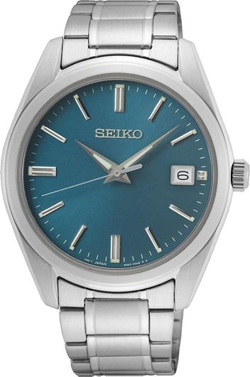 Ανδρικό Ρολόι Seiko SUR525P1 με Μεταλλικό Μπρασελέ Ασημί