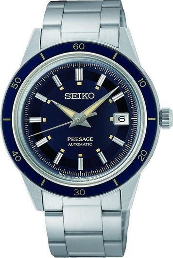 Ανδρικό Ρολόι Seiko SRPG05J1 με Μεταλλικό Μπρασελέ Ασημί