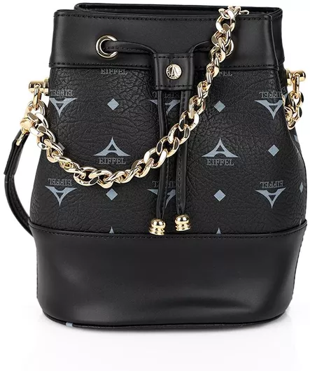 Γυναικεία Τσάντα Ώμου La Tour Eiffel Μαύρο
