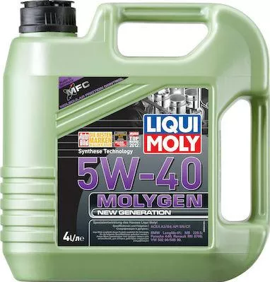 Λάδι Αυτοκινήτου Liqui Moly Molygen New Generation 5W-40 B4 για κινητήρες Diesel 4lt