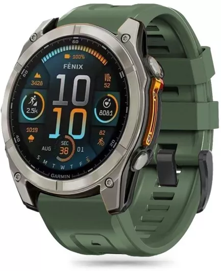 Λουράκι Smartwatch Tech-Protect για Garmin Fenix 5/6/6 Pro/7/8 47mm Σιλικόνη Army Green